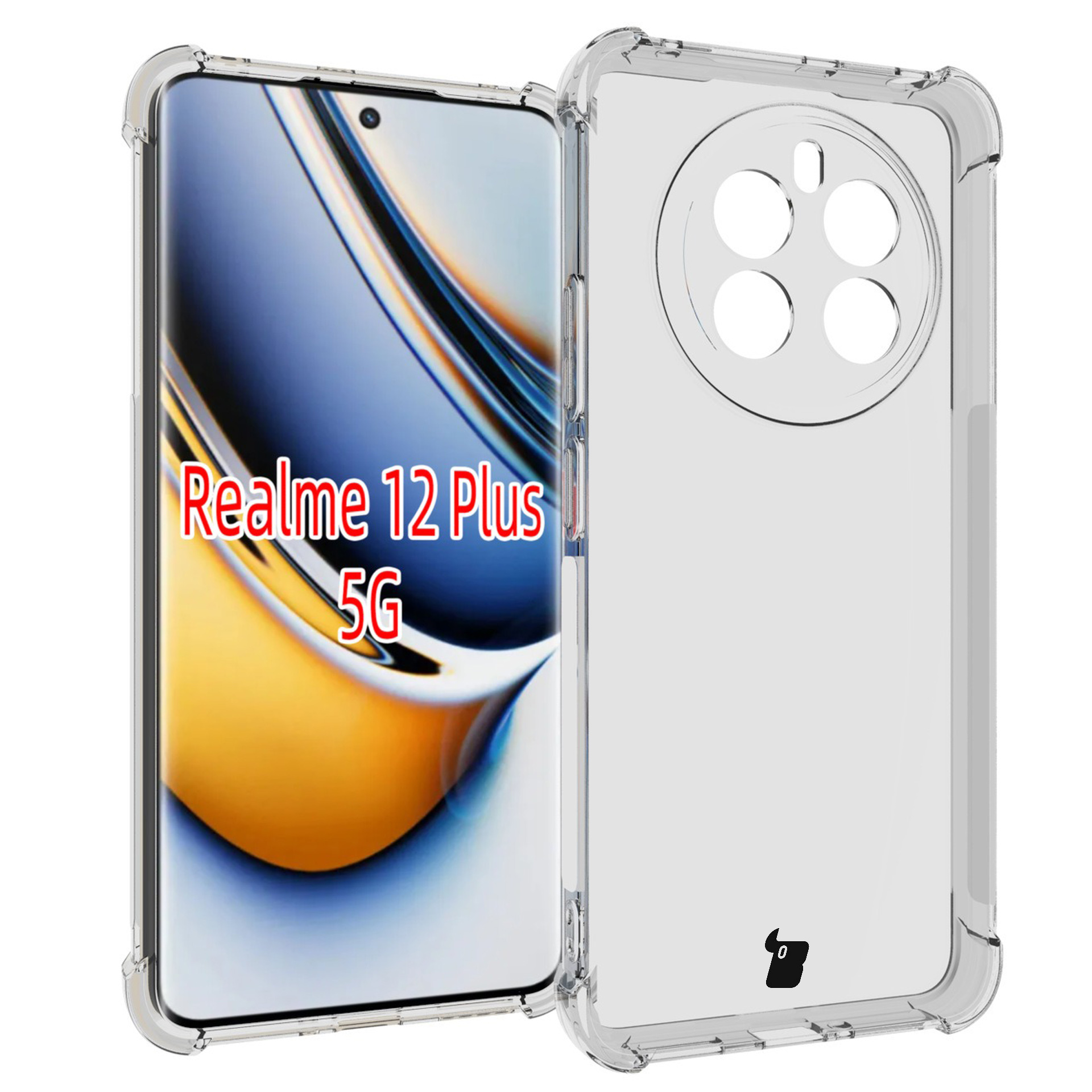 Przezroczyste etui Bizon Case Salpa do Realme 12+